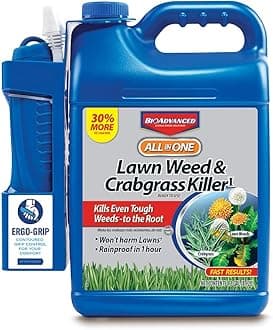 BioAdvanced All-in- One Lawn Weed and Crabgrass Killer, 1.3 Gallon, Ready-to-Use (Packaging may vary)