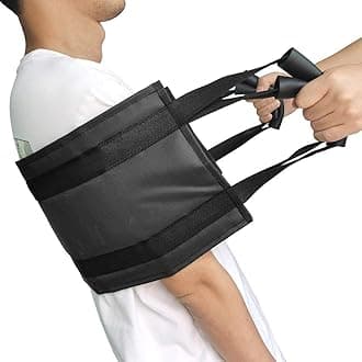 Patient Lift Aid Transfer Sling with Handles – Elderly Mobility Support Belt for Bed, Wheelchair & Bathroom Transfer, Caregiver Assist Device for Disabled & Post Surgery Patients