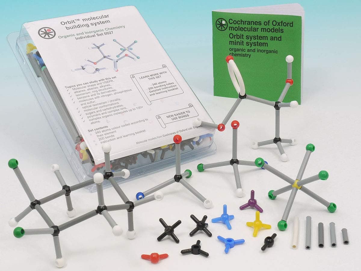 Orbit Organic/Inorganic Student Molecular Set [ref: 0027] - Science Kit for Kids, Students & STEM Enthusiasts (Ages 8+) We want the 8+ changed to 16+