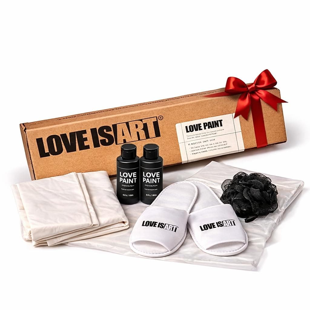 The Original Couples Paint Kit for Date Night - Romantic Anniversary Engagement Gifts for Couples, Wedding & Engagement Gifts for Him & Her, DIY Canvas Art Experience