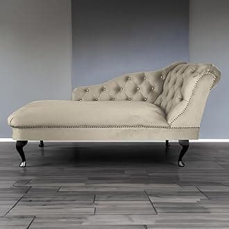 – RegentTufted Chaise Lounge Sofa & Seating Handmade Velvet Living Room Bedroom Hallway Black Accent Chair (Right Hand, Cedar)