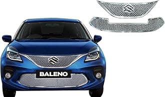 CAR SAAZ Bentley Front Chrome Grill Compatible with Baleno Type-2 (2019-2020)
