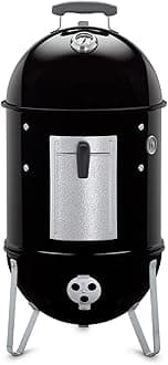 Weber Smokey Mountain Cooker Charcoal Smoker, Black