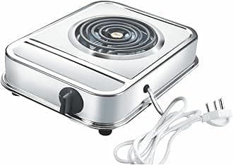 Artus 2000 Watt Steelo Electric G Coil Radiant Gas Cooking Stove Heater | Induction Cooktop | G Coil Hot Plate Cooking Stove | Works With All Metal Utensils & Cookwares (Stainless Steel body)