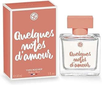 QUELQUES NOTES D'AMOUR Eau de Parfum Sensual Romantic Perfume with Rose & Woods Gift Idea 1 x Atomizer 30 ml