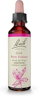 Bach Original Flower Remedies, Oak - Restore Endurance - Natural Homeopathic Flower Essence for Emotional Balance - Vegan, Gluten Free, Sugar Free - 20mL Dropper