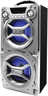 Sylvania SP328-Silver Portable Bluetooth Speaker