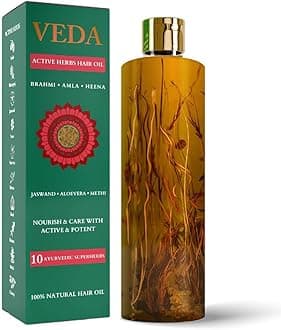 VEDA Active Herbs Hair Oil | Hair Growth Oil | Infused with Herbs | 200ml