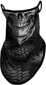 Obacle Neck Gaiter Face Mask with Ear Loops Bandana Face Mask Scarf Face Cover for Men Women