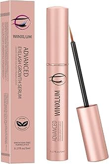 Winxlum - Premium Eyelash Growth Serum, Eyelash Growth Serum 5 ml, Peptide Brow Growth Serum with Peptides, Irritation