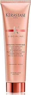 KERASTASE Discipline Keratine Thermique - Smoothing Leave In Treatment, Reduces Frizz and Tames Flyaways, Protects Against Heat Damage, Adds Shine and Smooths Imperfections