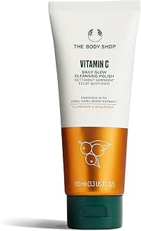 Vitamin C Face Cleanser & Daily Exfoliating Polish | Brightening Facial Wash for All Skin Types, 100ML