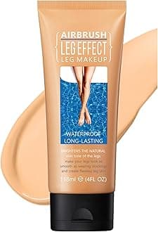 Leg Makeup To Cover Veins, Self Tanning Lotion, Gradual Tan Moisturiser, Body Makeup, Skin Firming Body Cream | Lightweight, Waterproof Formula | Long-Lasting Tan & Even Skin Tone (Medium Glow, 02)