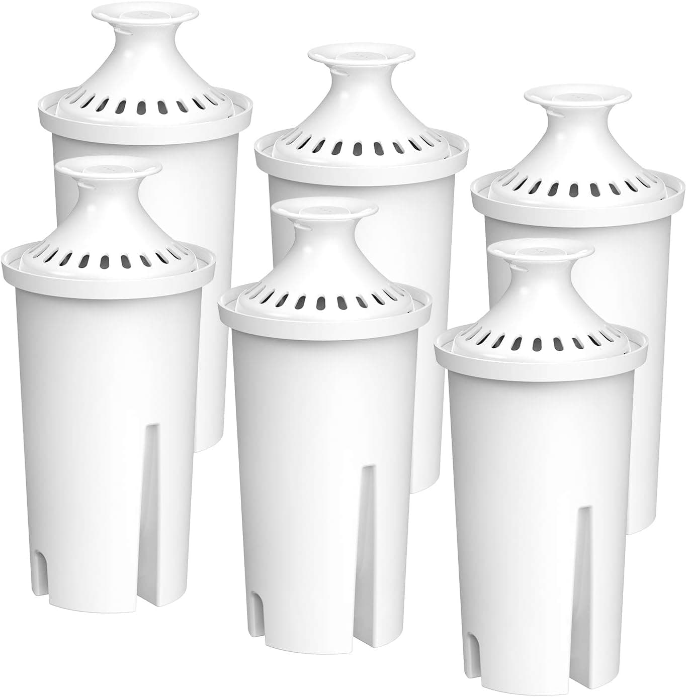 NSF Certified Pitcher Water Filter, Replacement for Brita Classic 35557, OB03, Mavea 107007, Compatible with Brita Pitchers Grand, Lake, Capri, Wave and More (Pack of 6)