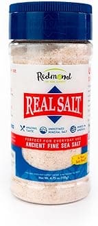 REDMOND Real Sea Salt - Natural Unrefined Organic Gluten Free Fine, 4.75 Ounce Shaker (1 Pack)