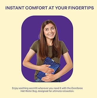 Careforce - The Force Behind Your Health Electric Hot Bag Electric Hot Water Bag Small Hot Pack Warm Water Bag Heat Bag Heating Bag - Polka Dotted Blue