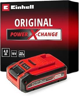 Einhell Power X-Change Plus 18V, 4.0Ah Lithium-Ion Battery - 2nd Generation, Extra Power For Intensive Operation - Universally Compatible With All Einhell PXC Power Tools And Garden Machines