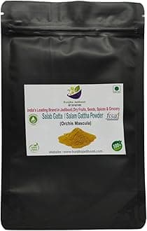 Kunjika Jadibooti Salab Gatta Powder- Salam Gatta - Saalam Gutta - Saalab Gatta - Orchid Root Powder - 100 gm