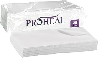 Disposable Dry Wipes for Adults & Baby - 25 Count (1 Pack) - Gentle & Durable Washcloths for Incontinence and Skin Care - 7" x 13" Travel Size - Non-Moistened Hospital Grade Cleansing Cloths