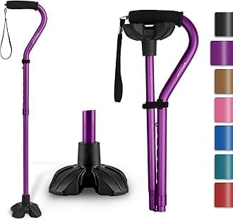 GPTCAMP G1 Walking Stick for Men and Women, Slim Folding Folding Lightweight and Sturdy Walking Stick with Comfortable T-Handles