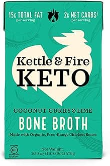 Kettle & FireCoconut Curry Chicken Bone Broth, 16.9 OZ, Packaging may vary