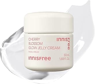 Cherry Blossom Glow Jelly Cream with Niacinamide for Smooth, Glowing Skin, Korean Skincare Hydrating Moisturizer