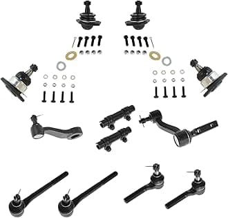 Steering & Suspension 12pc Kit Ball Joint Tie Rod Drag Link Idler Arm for S10