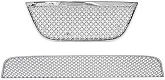 CAR SAAZ Bentley Style 2pcs Front Grill Chrome Compatible with Santro Type 2(2008-2015)