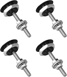 4PCS Universal Vehicle Hood Pins, Quick Release License Plate Lock Clip, Push Button Bonnet Kit, Aluminum Alloy Quick Latch Lock for Auto Bumper, Diameter 1.18 inch Fits Most Cars (Carbon Fiber)