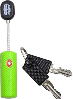 South Main Hardware TSA Straight Cable Barrel Key Lock, Green