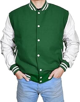EASTIFIED Hotline Miami Varsity Letterman Brown Wool Letter B Patch Flight Bomber Jacket