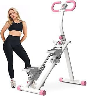Stair Stepper for Home,Vertical Climber Machine Pro Series,Full-Body Cardio Workout Equipment with Adjustable Handlebar & Stable Frame - Home Gym Stair Stepper for Low-Impact Exercise (Pink)