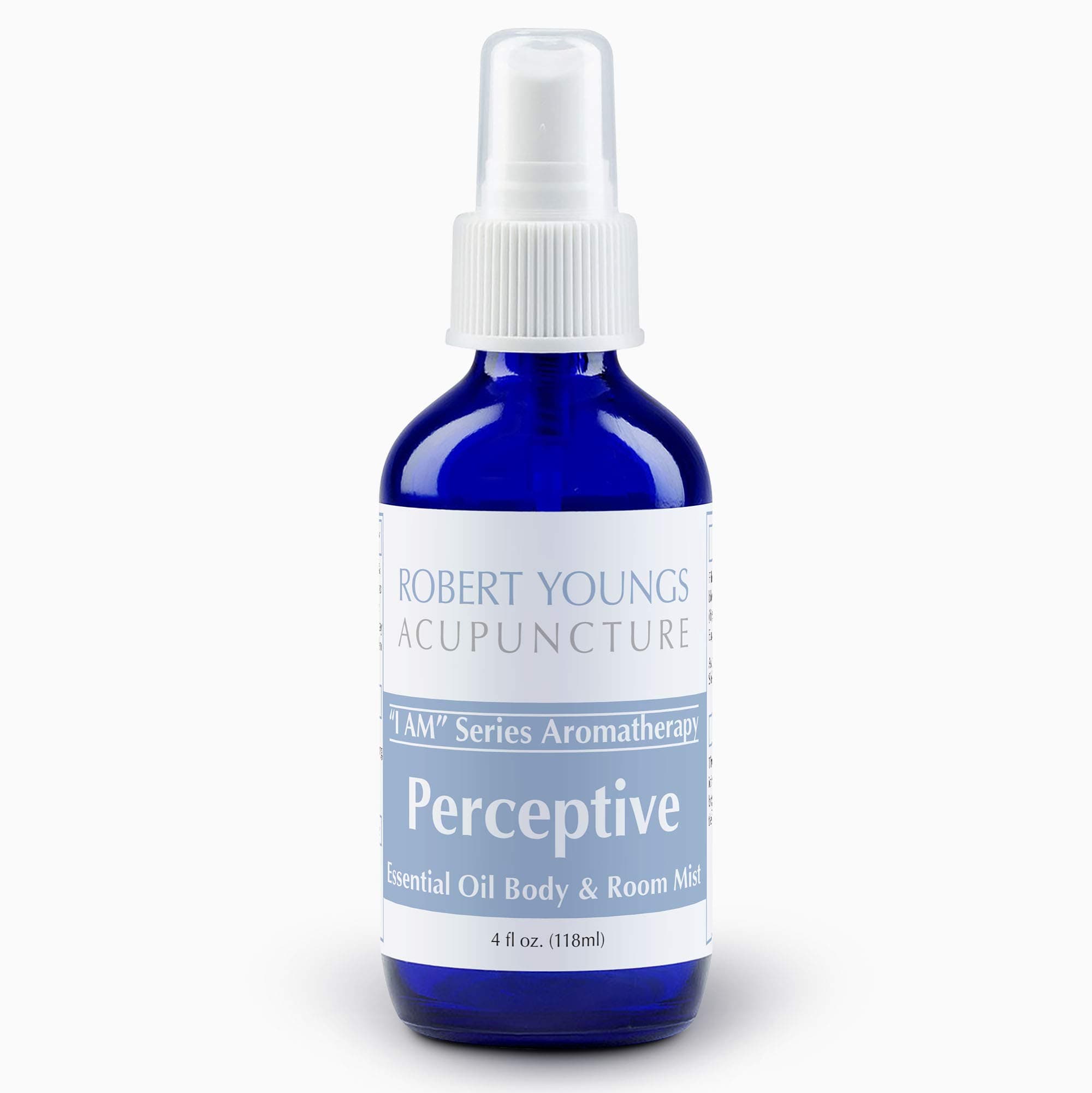 Perceptive Powerful Memory Essential Oil Spray, Light Smelling Aromatherapy Bare Living Series of Sandalwood, Cedarwood, Peppermint for Crystal Clear Self Perception, Insightful Observation, Awareness