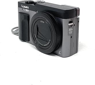 Panasonic Lumix DC-TZ90EG-K Compact Camera 20.3 MP (Super Zoom, 10fps, 24-720mm F3.3-F6.4 lens, 30X Zoom, Flip Screen, 4K, Wifi, RAW, HDMI) Black