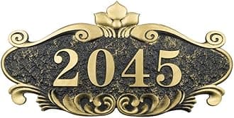 ITODA Customized Home Address Number Sign, Personalized Mailbox Plaque Custom House Door Room Acrylic Plate for House Office Hotel Apartment (1-6 Character) - 6.7 * 3.4 inch