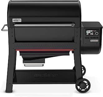 Searwood™ XL 600 Wood Pellet Smoker Grill, 36 inches – Wi‑Fi & Bluetooth‑Enabled Outdoor Grill for Smoking, Searing, Rapid React PID & Cooking up to 600°F, Black