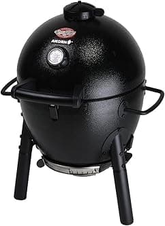 E6714 AKORN Jr. Portable Kamado Charcoal Grill, Black