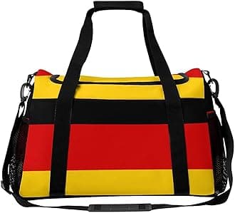 Germany Flag Personal Item Bag Travel Duffel Bag Sports Tote Gym Bag Luggage Duffle for Women Men