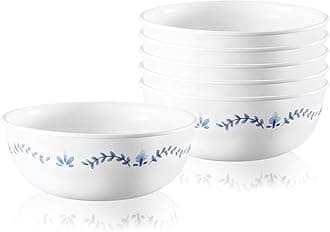 1137570 Style Collection Soup and Cereal Bowls, Glass, Portofino