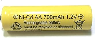 700mah AA NiCd 1.2v Rechargeable Batteries Garden Solar Ni-Cd Light LED S (Pack of 6)