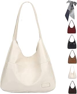 Ooomay The Maya Bag, Ooomay Maya Shoulder Bag, Vegan Leather Trendy Soft Maya Tote Bag, College Tote Leather Hobo Handbag, Faux Leather Tote Bag Large Slouch