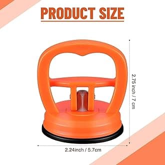 COMBLU Car Dent Puller, Dent Removal Kit, 2 Pack Powerful Car Dent Puller Kit Handle Lifter, Car Suction Cup Dent Puller and Paintless Dent Repair Kit for Car Body Dent (black+orange)