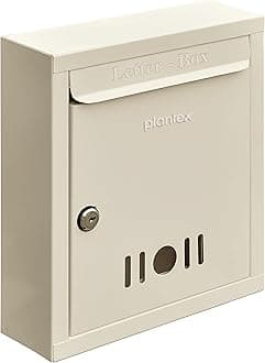 Plantex Letter Box/GI Steel Mail Box/Donation Box with Lock and Keys/Letter Box for Home Gate/Suggestion Box for Office/School/Complaint Box/ (Ivory) - Wall Mount