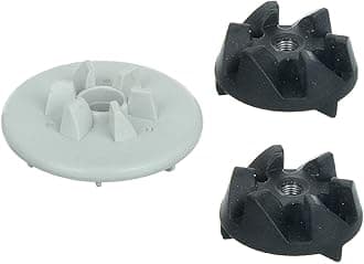 Motor & Jar Coupler Gear Set for "PANASONIC/NATIONAL PANASONIC" Mixer Grinders | Mixer Grinder Replacement Parts | Black, Grey (1Motor Coupler+ 2Jar Couplers)