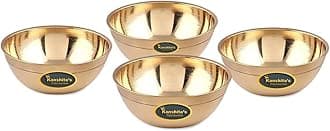 Kanshita's Rasoiware Brass Diya & Small Decorative Bowl (75 ML) for Puja – Elegant Home Decoration for Festivals & Rituals