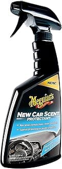 Meguiar's Interior Car Cleaner - New Car Scent - Protection & Shine - Plastic, Vinyl & Rubber Surfaces - G4216EU, 473ml, Black