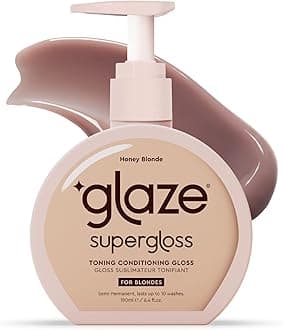 Glaze Super Gloss Color Conditioning Gloss – Honey Blonde for Medium to Dark Blonde Hair – Rinse Out Semi-Permanent Hair Gloss that Enhances Color and Boosts Shine & Hydration