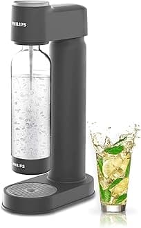 PHILIPS ADD4901GRO/37 Sparkling Water Maker Soda Maker Soda Streaming Machine for Carbonating with 1L Carbonating Bottle, Seltzer Fizzy Water Maker, Compatible with 60L CO2 Carbonator(NOT Included)