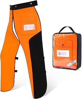 Chainsaw Chaps Apron 8-Layer Wrap for Men/Women Loggers Forest Workers Protective Chain Saw Pants Adjustable