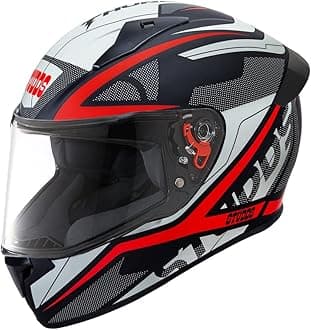 Studds Thunder Full Face Helmet D4 with Clear Visor (Matt Black N2, M)